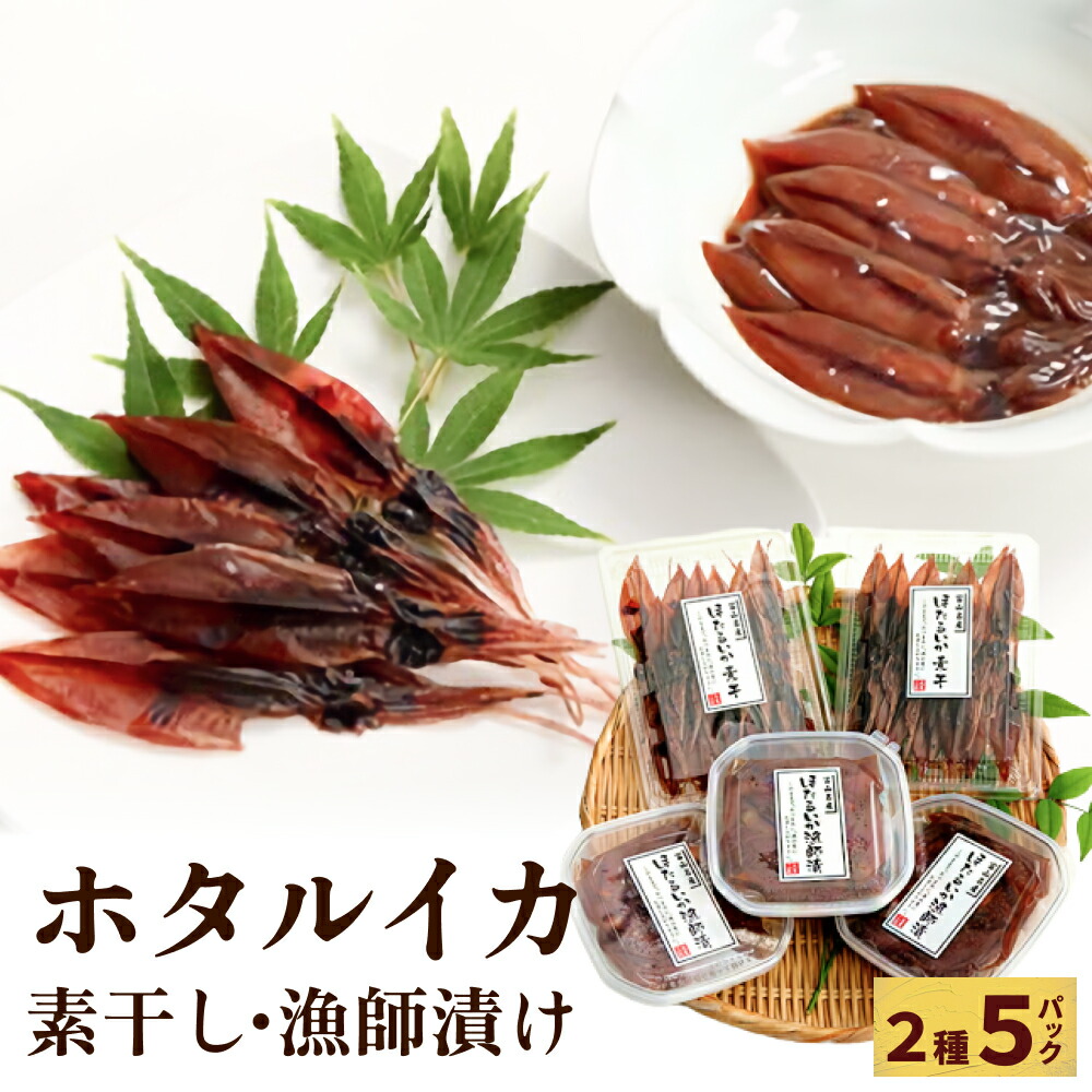 【ふるさと納税】氷見・江政商店のほたるいか珍味詰め合わせ 〈冷凍〉