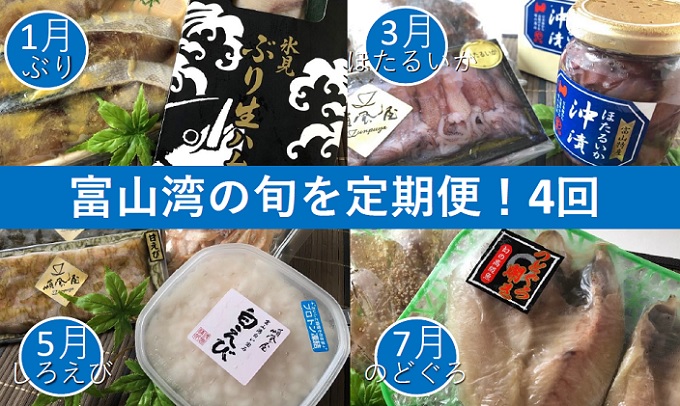 大流行中 4回定期便 富山湾の旬を食す 氷見ぶり 白えび ほたるいか のどぐろ 1 3 5 7月発送 定期便 魚貝類 干物 加工食品 魚介類 ぶり 白えび ほたるいか のどぐろ 4回 半額品 Volfgr Com