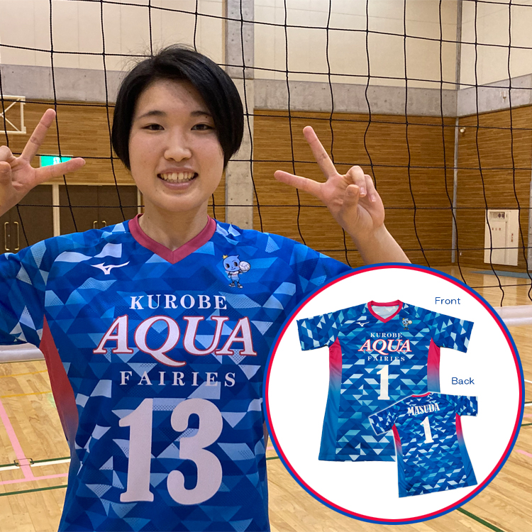 KUROBEアクアフェアリーズレプリカオーダーTシャツ （選手サイン入り