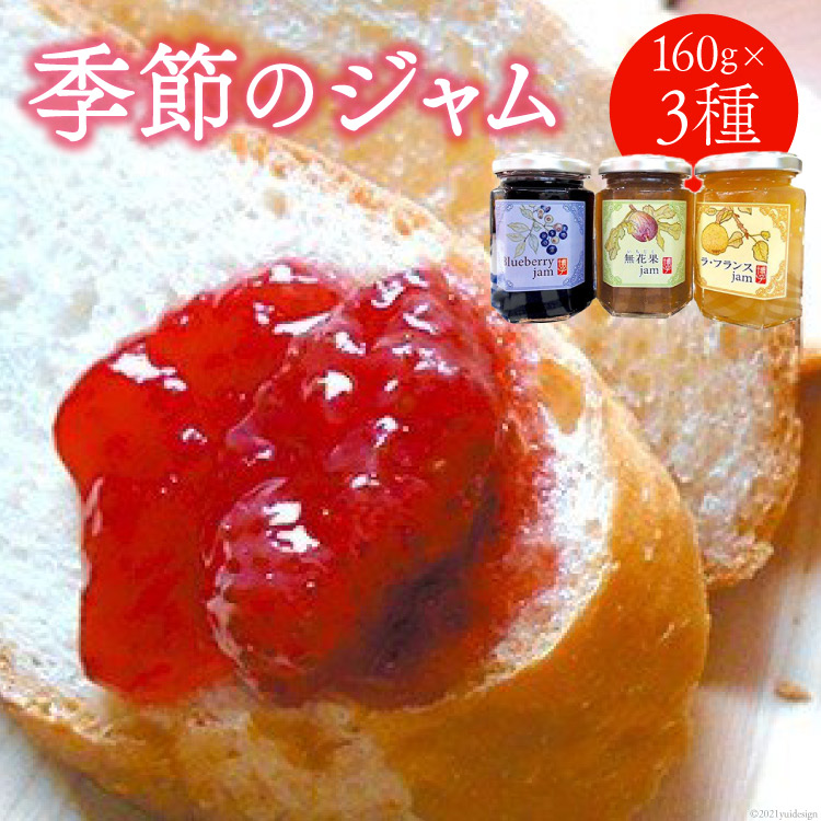 【ふるさと納税】季節のジャム 3個セット 果実