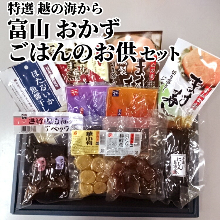 【ふるさと納税】惣菜 特選 越の海から セット 富山 おかず ごはんのお供 たら 鮭 にしん ぶり ブリ 鰤 昆布 ほたるいか ホタルイカ 白エビ 白えび 白海老 加工食品 魚 魚介類 魚介 海産物　 富山県射水市