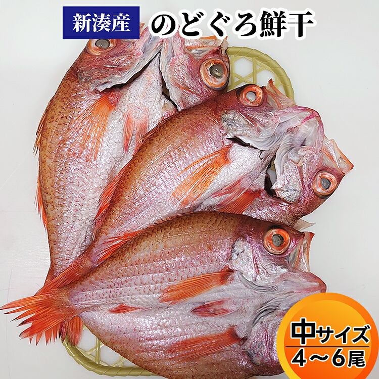 【ふるさと納税】【新湊産】のどぐろ鮮干し（中サイズ４/６尾）　魚貝類 のどぐろ 干物 のどぐろ鮮干し ノドグロ　お届け：※出漁・水揚げ状況により、発送までお時間をいただく場合があります。　※沖縄・離島への配送不可