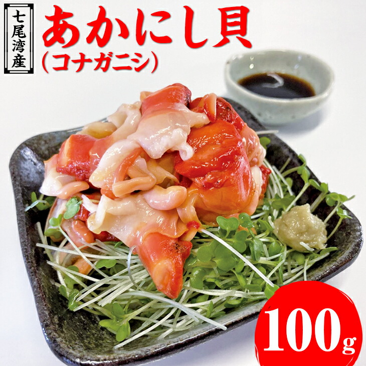 【ふるさと納税】魚介類 /あかにし貝（コナガニシ）100ｇ