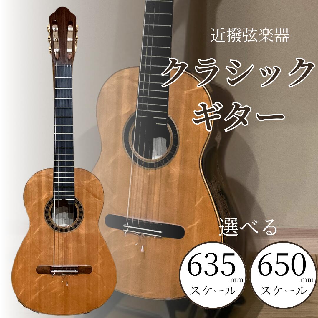 【ふるさと納税】クラシックギター 選べる 635mm / 650mm スケール 弦楽器 一点物 単板 漆 うるし 天然素材 小松市 石川県 200013 【近撥弦楽器】|石川県小松市