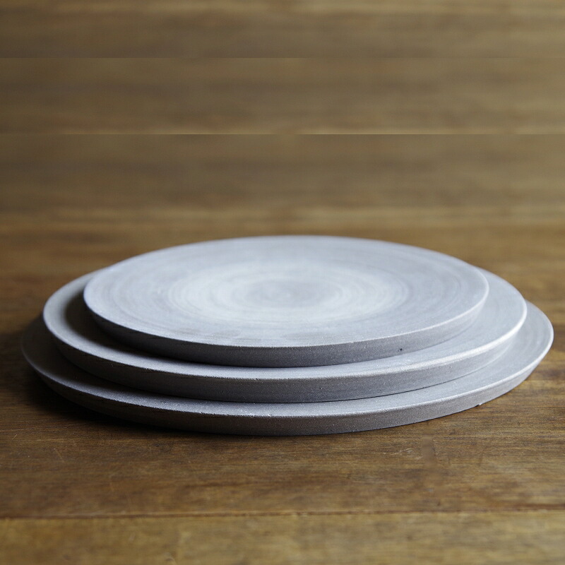 【ふるさと納税】 CONCRETE CERAMIC Plate M 皿 お皿 手作り 青写真 革 小物 瀬戸もの 焼き物 食器 芸術品 言い慣わし 芸術 お中元 お歳暮 差し上げ物 小松市 石川県 026003【KEI ARABUNA ART STUDIO】