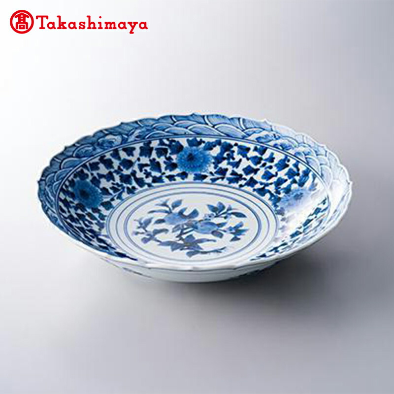 楽天市場】【ふるさと納税】加賀九谷焼〈山本長左〉5号皿 瓔珞牡丹唐草