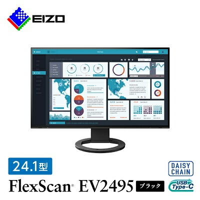 【ふるさと納税】 EIZO の USB Type-C 入出力積み上げる 24.1型 管する FlexScan EV2495 黒いこと _ 液晶 液晶管する マイコン pc管する ゲーミングモニター USB Type-C デイジーチェーン【1316554】