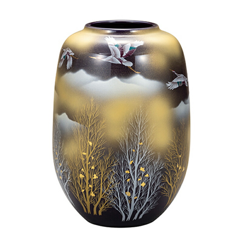 楽天市場】【ふるさと納税】 九谷焼「 釉裏金彩芙蓉文 花瓶（裏なし