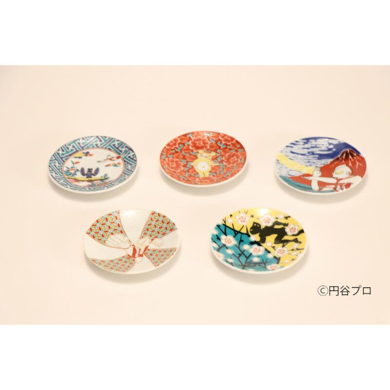 【ふるさと納税】九谷焼　ウルトラマン豆皿　5枚セット画像