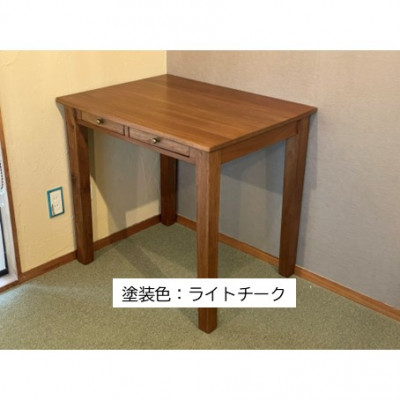 【ふるさと納税】つばきやの学習机W80×D60×H73cm　ライトチーク【1688246】