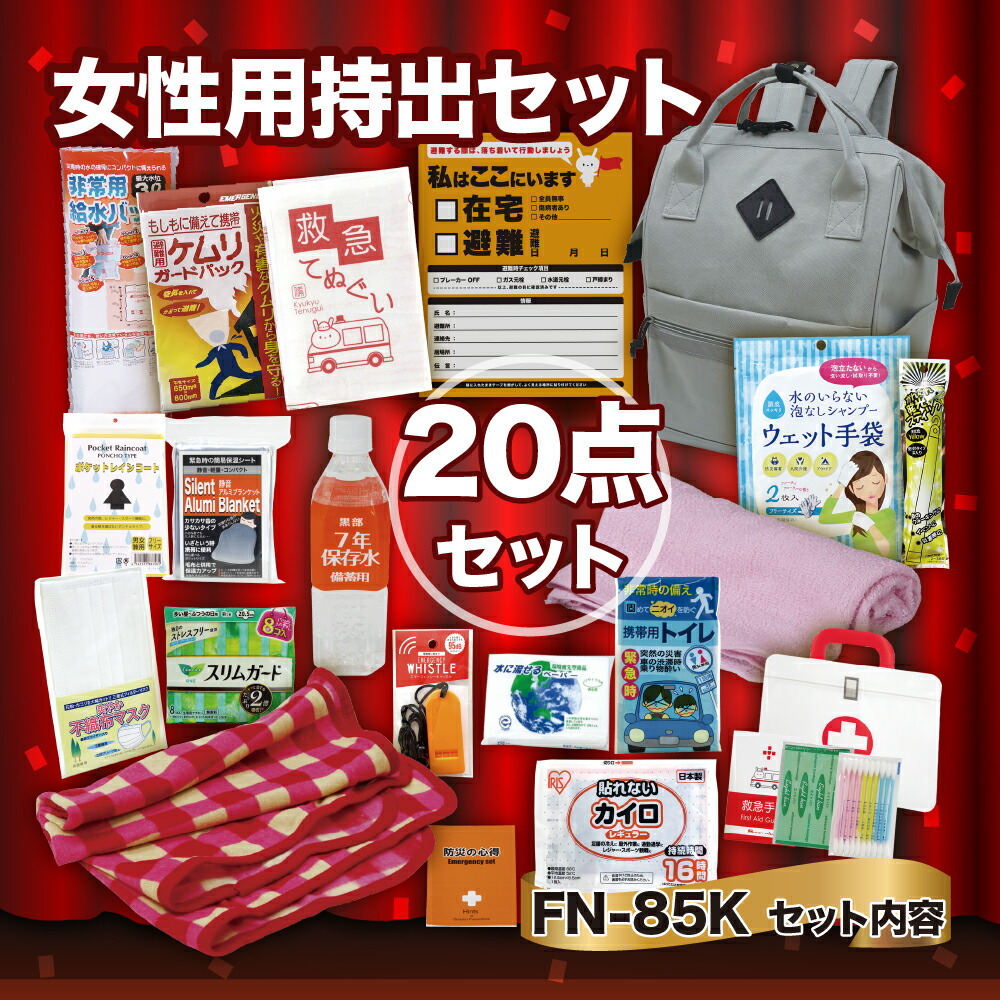 【ふるさと納税】亭主もち用持出20点書き割り FN-85K 防災書き割り 石川県 川北町