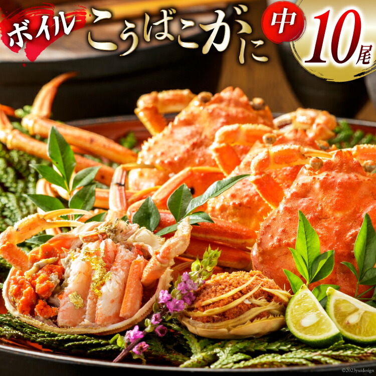 【ふるさと納税】【期間限定発送】【能登半島 漁協直送！】ボイル済 香箱ガニ 10尾[JF西海 石川県 志賀町 AM4228] 蟹 カニ かに ズワイガニ セコガニ メス 内子