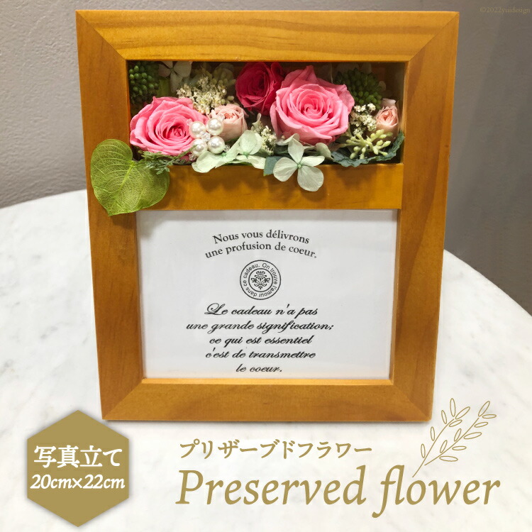 公式サイト プリザーブドフラワー 写真立て 22 14cm 花 Littleprincess 石川県 宝達志水町 Fucoa Cl
