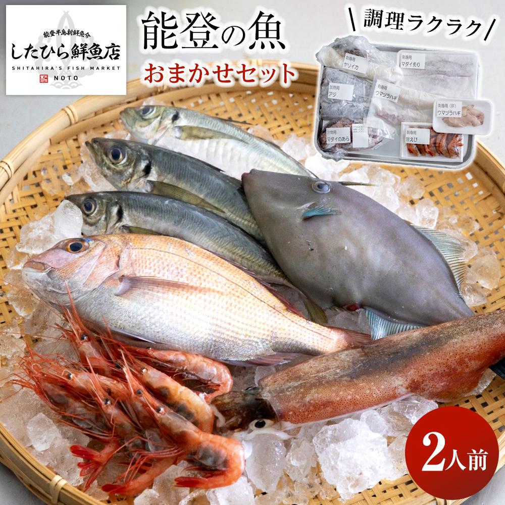 【ふるさと納税】【復興支援】調理ラクラク！能登の魚おまかせセット（2人前） | 下処理済 刺身 焼魚 ギフト セット お取り寄せ グルメ 魚介 鮮魚 海鮮 海の幸 【北海道・沖縄配送不可】