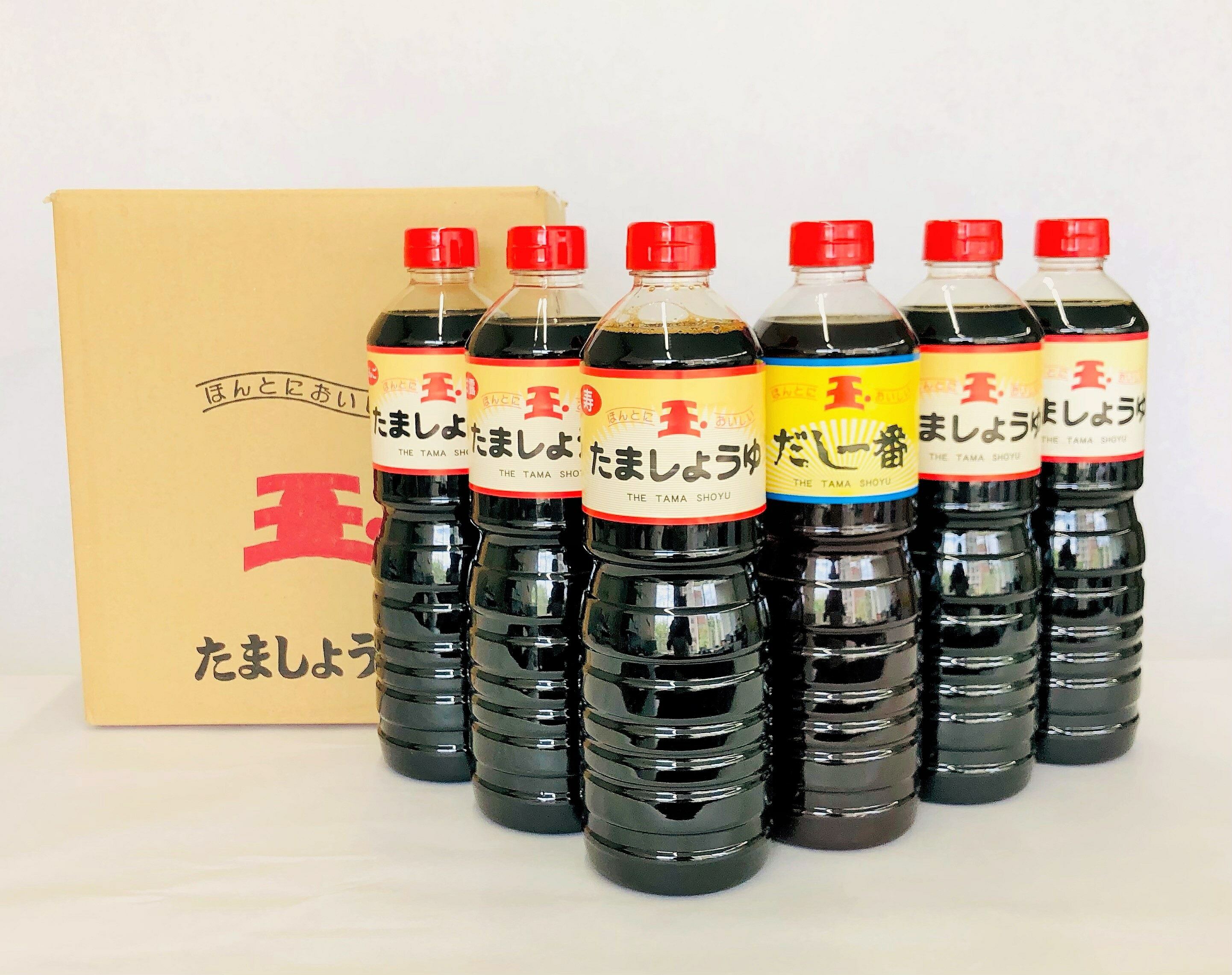 【ふるさと納税】たま醤油おすすめ6本セット / 醤油 ボトル 越前 セット おためし 万能 本醸造 濃口 だし 甘口 常温|福井県福井市
