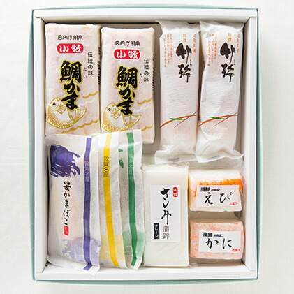【ふるさと納税】蒲鉾 鯛かまぼこ等詰め合わせ セット内容…鯛かま焼 笹かまぼこ(プレーン・しそ・チーズ) おさしみかまぼこ 海鮮かに 海鮮えび 特撰ちくわ 昭和7年創業！老舗蒲鉾店が贈る伝統の味を是非ご賞味ください。 練り物 料理 おつまみ お中元 御中元  先行予約