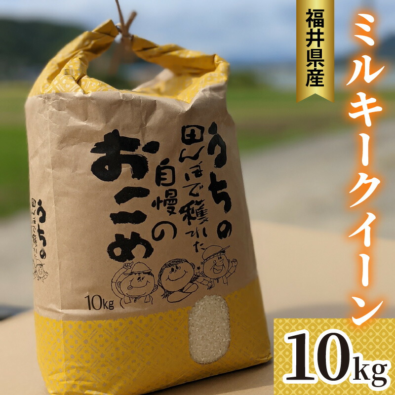 【ふるさと納税】【先行予約/2025年10月以降順次発送】福井県産 ミルキークイーン 白米10kg / 米 お米 おこめ 精米 ミルキークイーン 10キロ / 小浜市 / Grow Farm ［BFDI001］