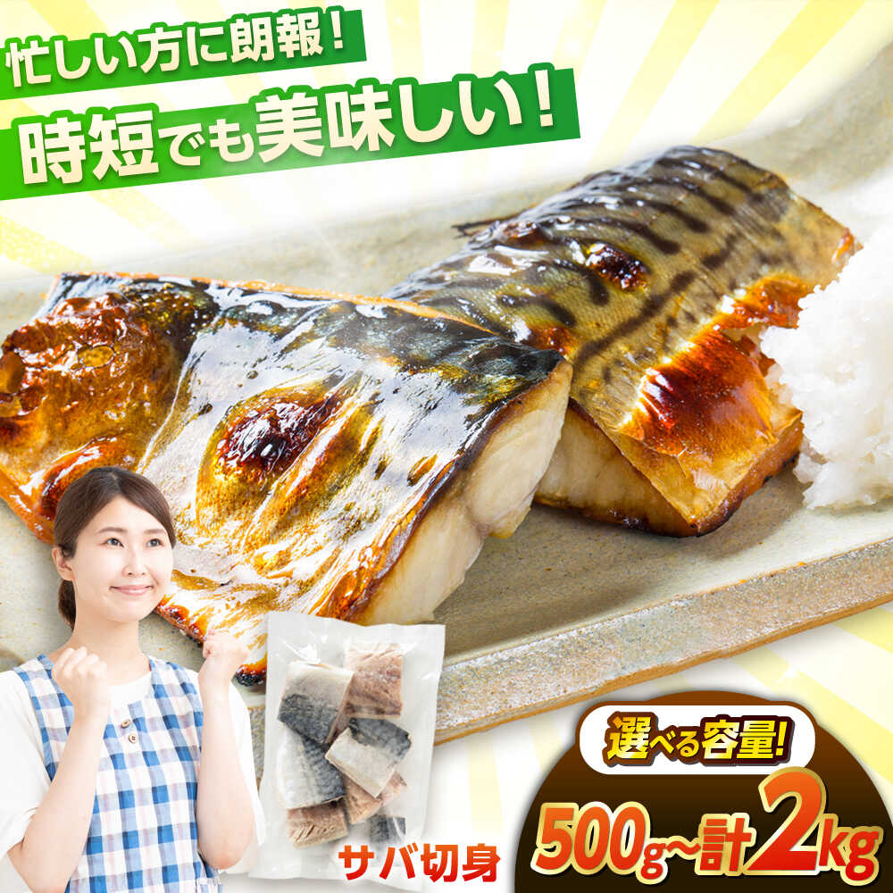 【ふるさと納税】【数量が選べる】サバ 切身 500g～２kg / 冷凍 鯖 さば 切り身 福井 福井県 小浜市 個包装 小分け パック 塩 海鮮 焼き魚 塩サバ 海鮮 海の幸 セット まるほ商店【配送不可地域：北海道・沖縄・離島】 / 小浜市 / まるほ商店 [BFCS014]