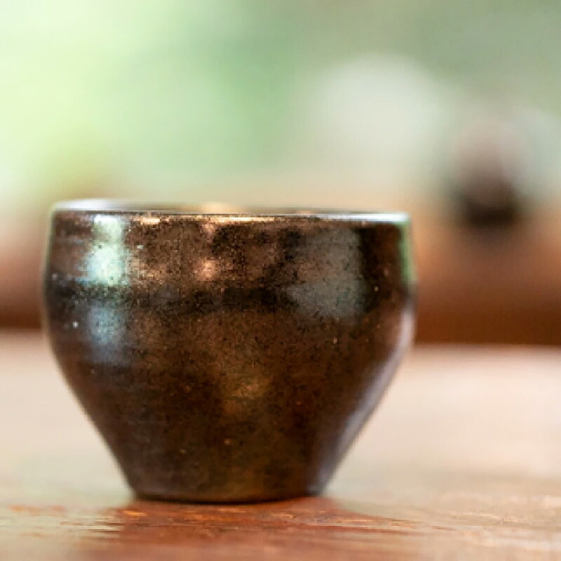 【ふるさと納税】【青ノ木窯】鉄釉フリーカップ / 金津創作の森 作家 食器 器 カップ 工芸品 伝統|福井県あわら市