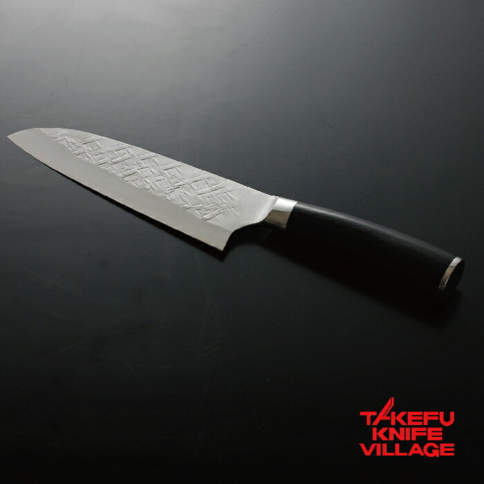 佐治打刃物 700年の歴史を誇る越前打刃物 タケフナイフビレッジ 福井 工芸 佐治武士 最高級ステンレス 包丁 ナイフ 文化 越前打刃物 万能 武生 D844 Nt 福井県越前市 ふるさと納税 包丁 刃物 三徳180mm 黒柄 文化 伝統 特産 越前市 工芸 送料無料 ナイフ