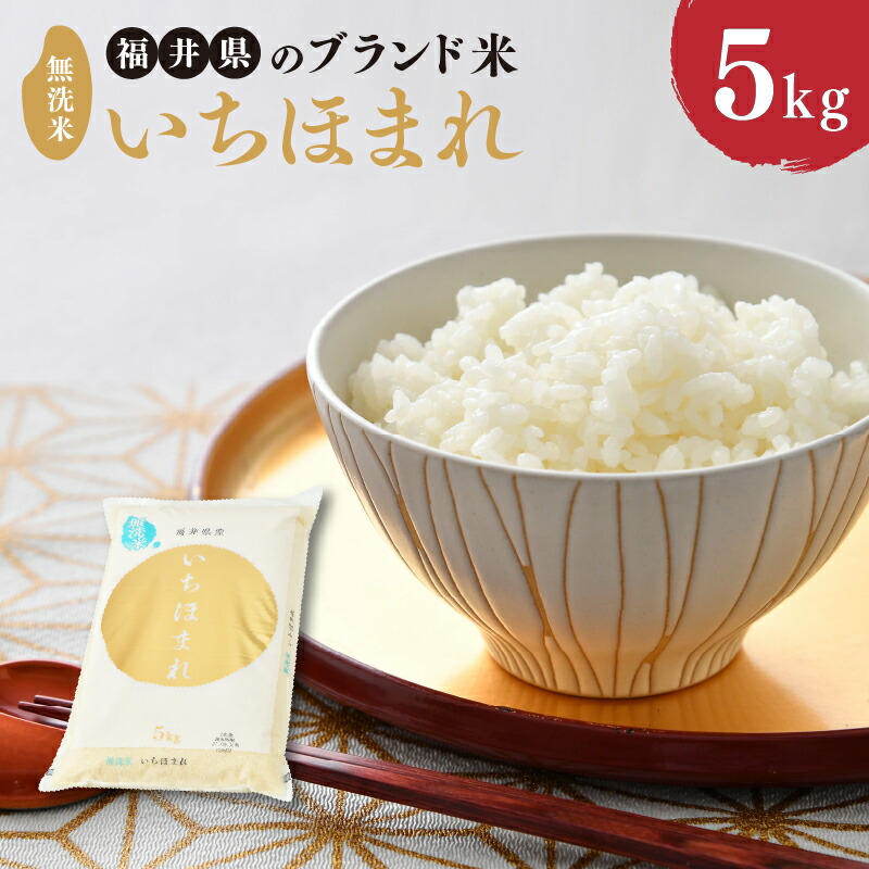 【ふるさと納税】【令和7年産】福井県のブランド米 いちほまれ 5kg 無洗米 【 人気 品種 ブランド米 特A 】|福井県坂井市