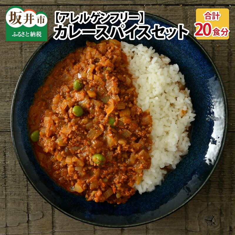【ふるさと納税】ハーブ講師が作る教室で人気のカレースパイスセット (5食分 × 4箱)【グルテンフリー】【スパイス スパイスカレー スパイスセット カレーパウダー おうちカレー カレー粉 香辛料 セット 手作り キット 薬膳カレー スープカレー ギフト】|福井県坂井市