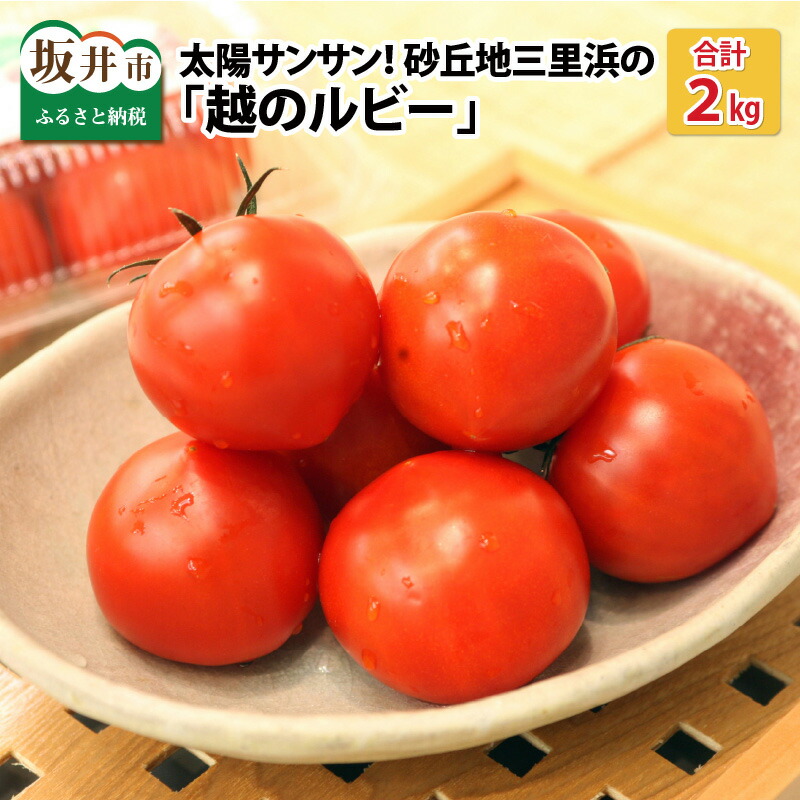 【ふるさと納税】【先行予約】太陽サンサン砂丘地三里浜の 越のルビー 約2kg 【2026年6月下旬以降順次発送予定】