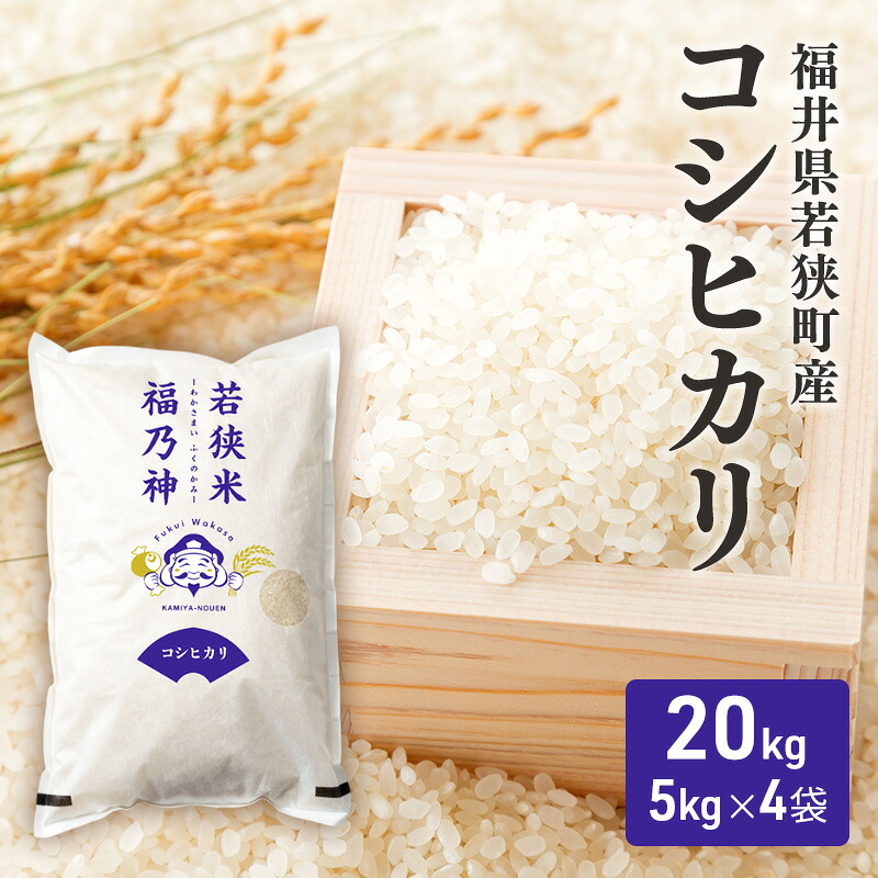 【ふるさと納税】【3月お届け】令和8年産 若狭町コシヒカリ20kg 米 お米 こしひかり 福井県　お届け：2027年3月上旬～下旬｜福井県若狭町