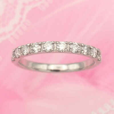 【ふるさと納税】PT900 0.5ct 一文字ダイヤモンドリング　#8　HR-009178【配送不可地域：離島・沖縄県】【1401064】 225,000円