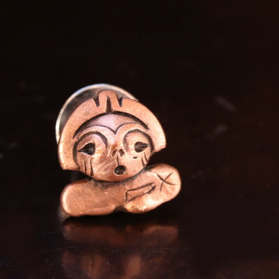 【ふるさと納税】【Do goods】縄文時代の息吹を 純銅製 土偶「いっちゃん」ピンブローチ 659-297【配送不可地域:離島】【1490645】|山梨県
