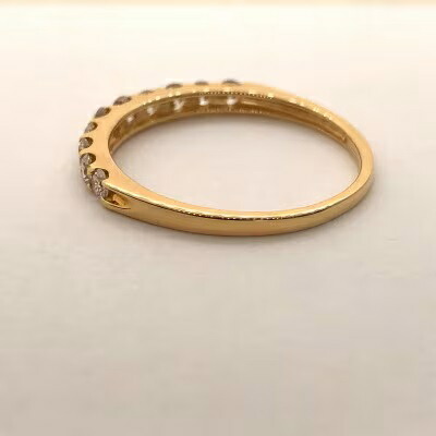 【ふるさと納税】＜ 甲府ジュエリー ＞ 【高評価★5.0】 リング 指輪 ジュエリー レディース アクセサリー K18 18金 天然 ダイヤモンド 0.50カラット ハーフエタニティー ギフト ラッピング ジュエリーケース付 保証書付 k161-017