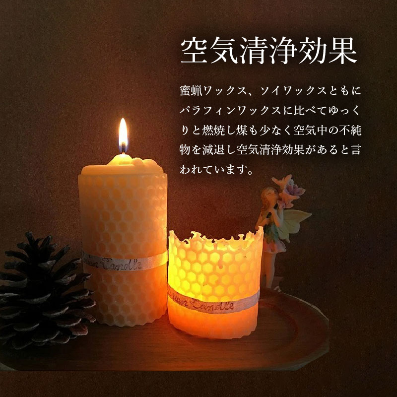 ふるさと納税 ハニカム模様のペアキャンドルとソイアロマセット 贅沢な蜜蝋のキャンドルとソイアロマ瓶セット アロマ クリスマス Christmas ハンドメイド キャンドル エステ リラクゼーション ボタニカル 天然ワックス スパイス 季節の植物 プレゼント 贈答用 ギフト