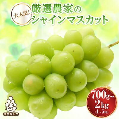 【ふるさと納税】【2025年度発送】シャインマスカット700g　1kg　1.5kg　2kg【配送不可地域：離島】【G1274436】