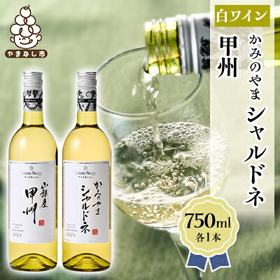 【ふるさと納税】ワイン サントネージュワインが贈る シャルドネ 甲州 白ワイン 2本 セット_ ふるさと納税 ふるさと ワイン 甲州ワイン お酒 酒 アルコール 山梨県 山梨市 山梨 ギフト プレゼント 贈り物 人気 送料無料【1285313】
