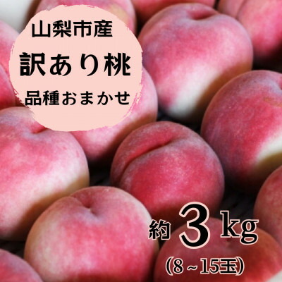 【ふるさと納税】訳あり!桃 3kg前後 ご家庭 加工用に!_桃 山梨 もも 訳あり モモ フルーツ 果物 くだもの 山梨県 山梨市 山梨 ふるさと 人気 送料無料【配送不可地域：離島・沖縄県】【1419386】