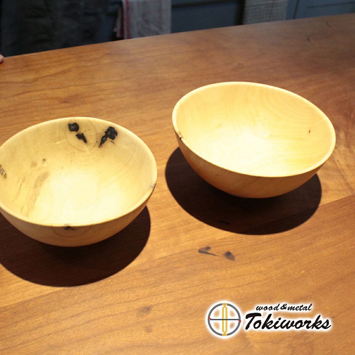 【ふるさと納税】木製夫婦茶碗【TOKIWORKS トキワークス】｜山梨県大月市