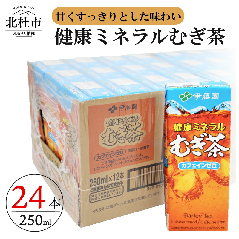 ふるさと納税 麦茶 むぎ茶 伊藤園 健康ミネラルむぎ茶 カフェインゼロ 紙パック 1ケース24本 250ml ケース ドリンク 配達 送料無料 Highsoftsistemas Com Br