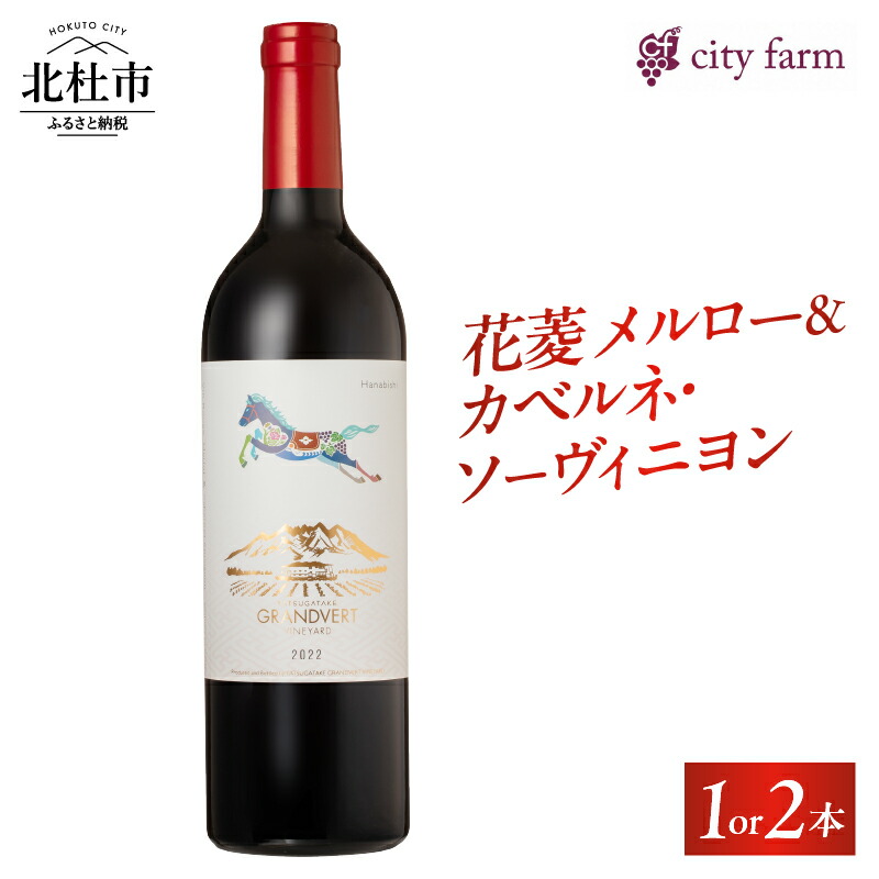 【ふるさと納税】 ワイン 赤ワイン メルロー カベルネ・ソーヴィニヨン 2022 750ml 選べる数量 1本 2本 数量限定 赤 国産ワイン 山梨県産 韮崎産 白州産 北杜市産 タンニン 樽香 果実味 ジューシー 記念日 贈り物 プレゼント 母の日 父の日 送料無料｜山梨県北杜市