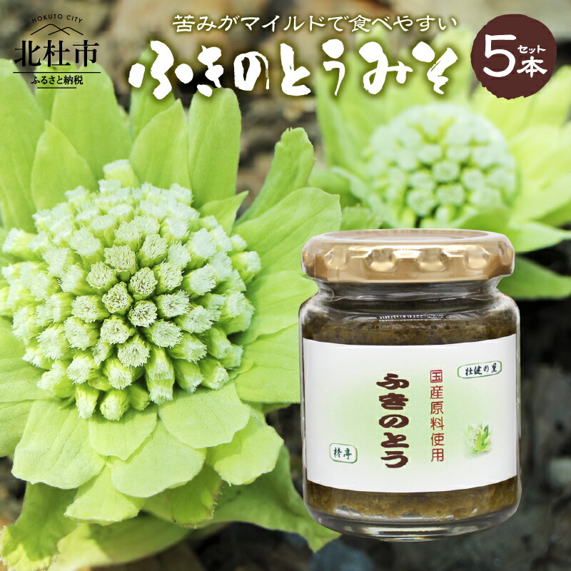 【ふるさと納税】 ふきのとうみそ ふきのとう 味噌 国産無添加 625g 125g×5袋  北杜市 送料無料