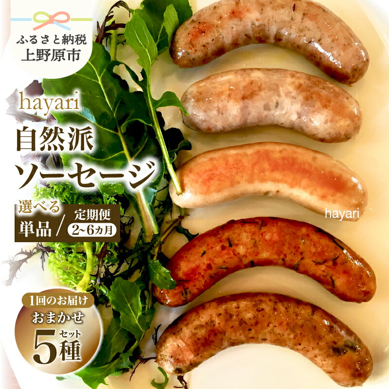 【ふるさと納税】ソーセージ 食べ比べ 無添加 詰合せ 人気 創作ソーセージ 自然派ソーセージ こだわり サルシッチャ 世界のソーセージ ５種 詰め合わせ 定期便 hayari 加工肉 15000円以内 オリジナル 素材 贈答 贈り物 ギフト お取り寄せ 送料無料 山梨県 上野原市