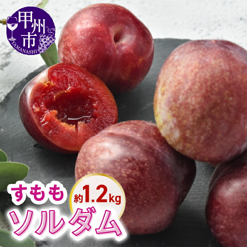 【ふるさと納税】 すもも ソルダム 約1.2kg 果物 フルーツ スモモ 山梨県産 完熟 甘い くだもの スモモ 常温 発送 期間限定 数量限定 甲州日和 家庭用 2025年発送 山梨県 甲州市 （KSB） 【B11-132】