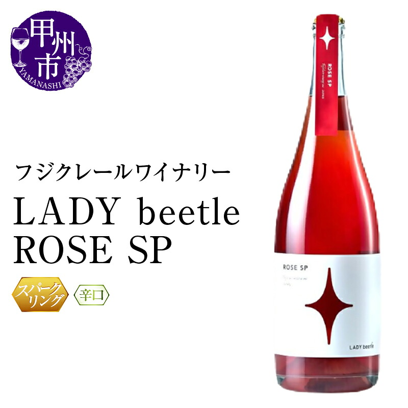 【ふるさと納税】 ワイン スパークリング ロゼ 750ml 辛口 レディビートル ロゼスパークリング マスカット・ベーリーA メルロー シャインマスカット フジクレールワイナリー スパークリングワイン パーティー 母の日 父の日 記念日 ギフト 山梨県 甲州市 (RC) 【B11-642】|山梨県甲州市