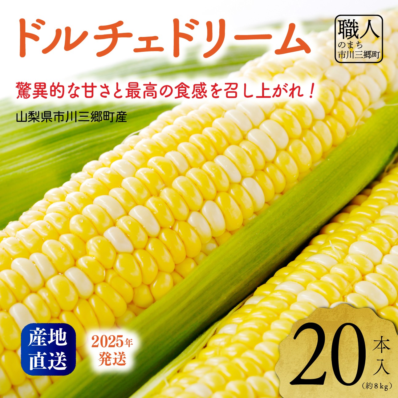 【ふるさと納税】2025年発送！【山梨県市川三郷町産】Inakakara「ドルチェドリーム」20本入[5839-2166]