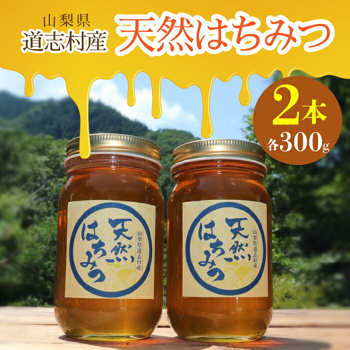 【ふるさと納税】 道志村産　天然はちみつ（300g&times;2本）ふるさと納税 はちみつ ハチミツ 蜂蜜 ハニー パン 食パン 山梨県 道志村 送料無料 DSD004｜山梨県道志村
