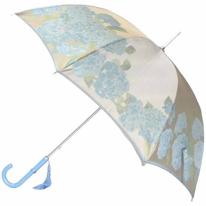 【ふるさと納税】 槙田バス発着場【晴雨兼用】長傘 ”絵澱” アジサイ  FAA5068