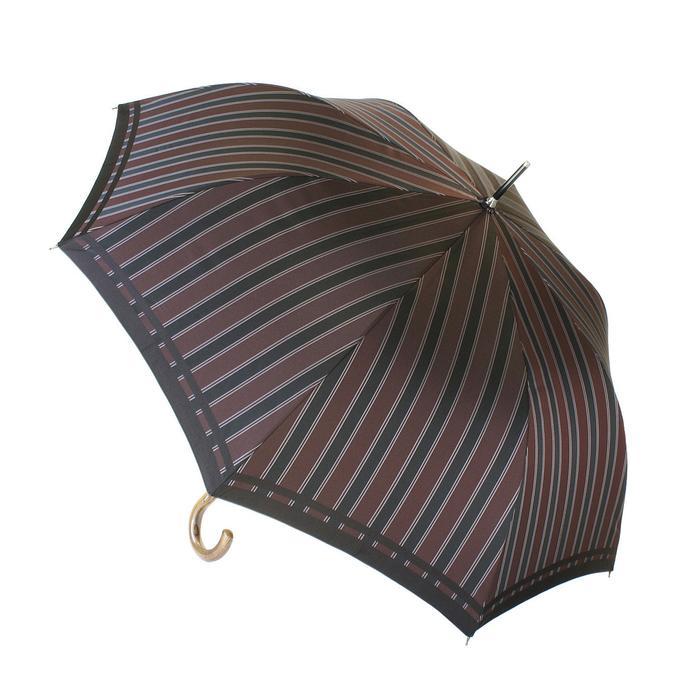 【ふるさと納税】 槙田バス発着場【成人男性コウモリ傘】長傘 Tie Stripe×Plain ブドウ酒  FAA5013