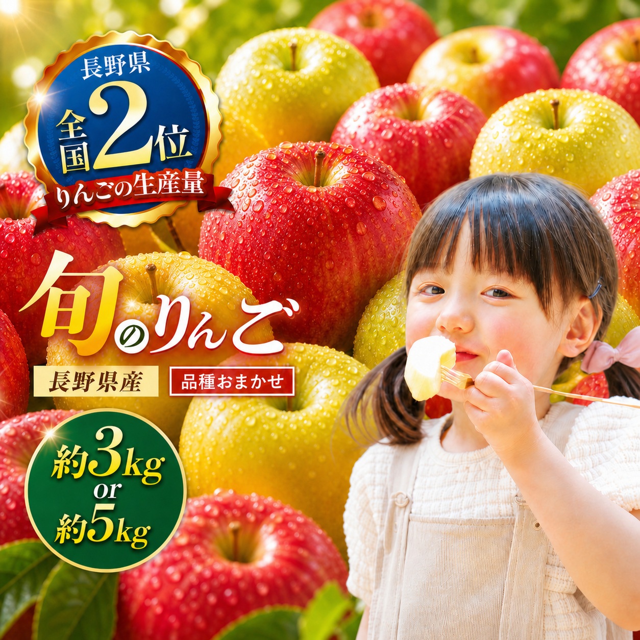 【ふるさと納税】【先行受付：10月発送】【選べる】信州産りんご【品種おまかせ】約3kg or 約5kg【秋映・シナノスイート・シナノゴールド・名月・サンふじ・グラニースミス・あいかの香り】 | ふるさと納税 リンゴ りんご 林檎 新鮮 信州産 長野県 松本市