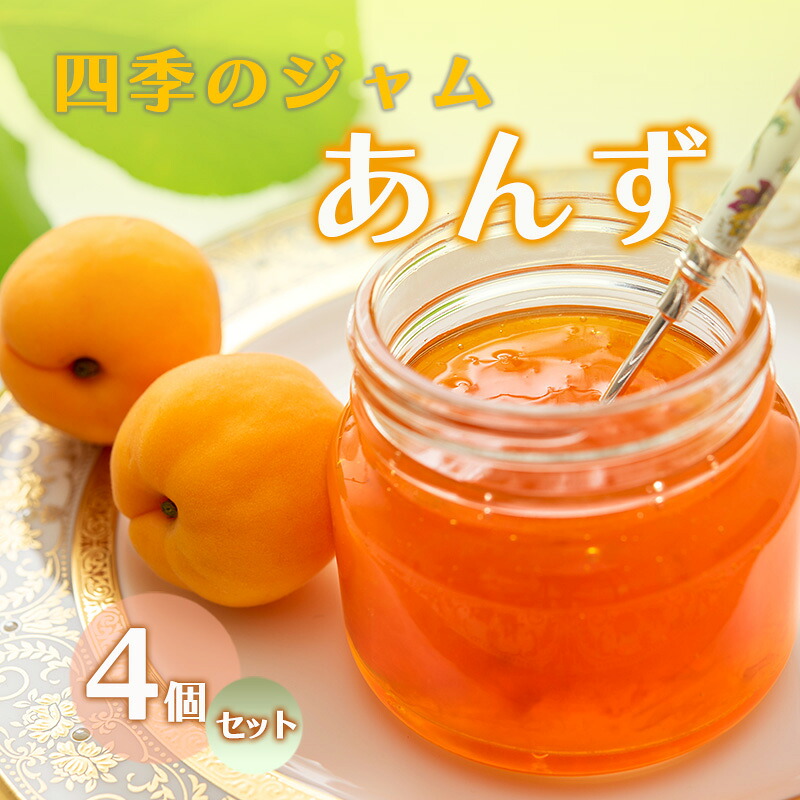 【ふるさと納税】ジャム 長野 四季のジャム あんず 4個 セット 飯島商店 あんずジャム 朝ごはん 朝食 パン フルーツ 果物 デザート スイーツ ギフト プレゼント 贈答 贈り物 調味料 加工食品 アンズジャム アンズ 杏 杏子 長野県 上田市 上田|長野県上田市
