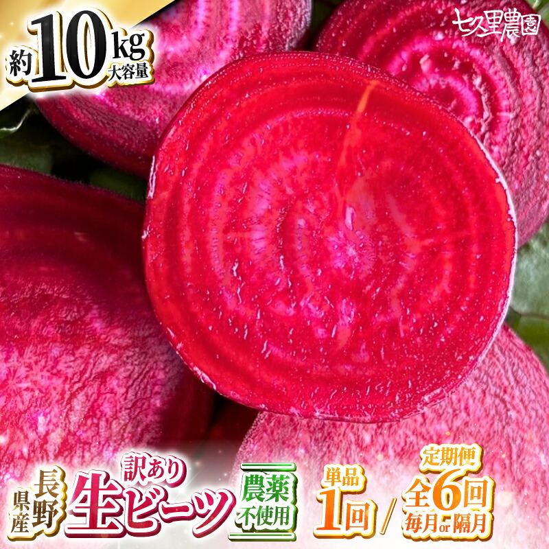 【ふるさと納税】訳あり ビーツ 約10kg 【 お試し 1回 or 6回 定期便 】| 野菜 ビーツ レッドパワー レッドパワービーツ 定期 長野県 信州 南信州 飯田市