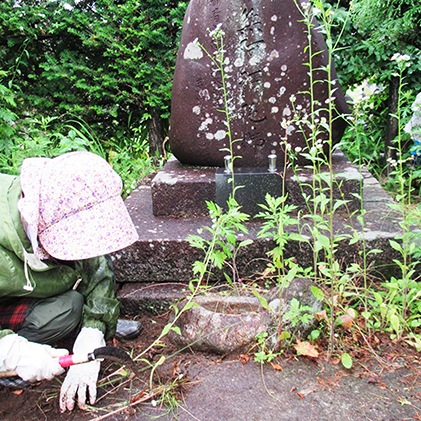 ふるさと納税 ふるさと駒ヶ根のお奥津城の見守りサーヴィス 券 お墓の除草 浄め 墓標浄める Daemlu Cl